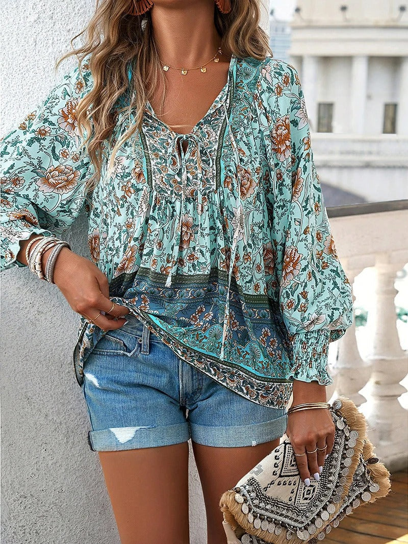 Anna - Summer Floral Top