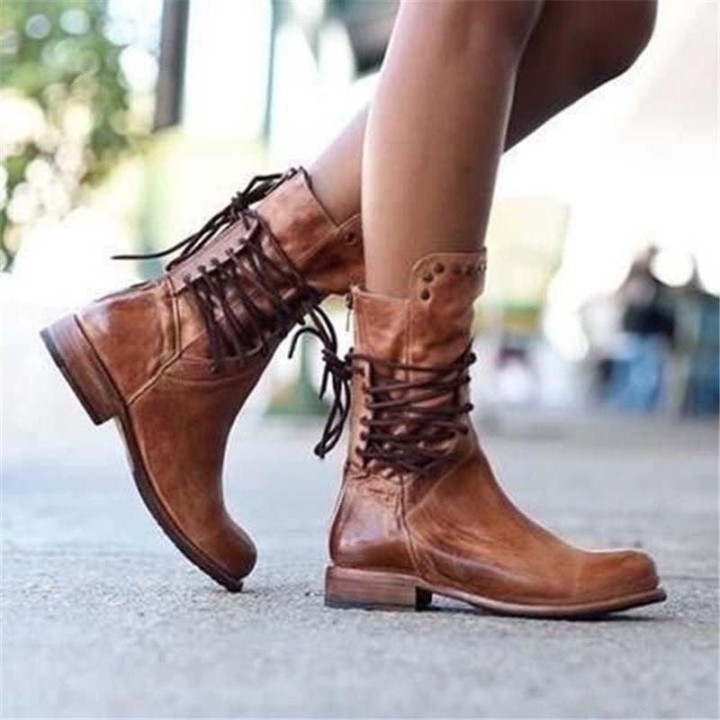 Maureen - Lace-Up Boots