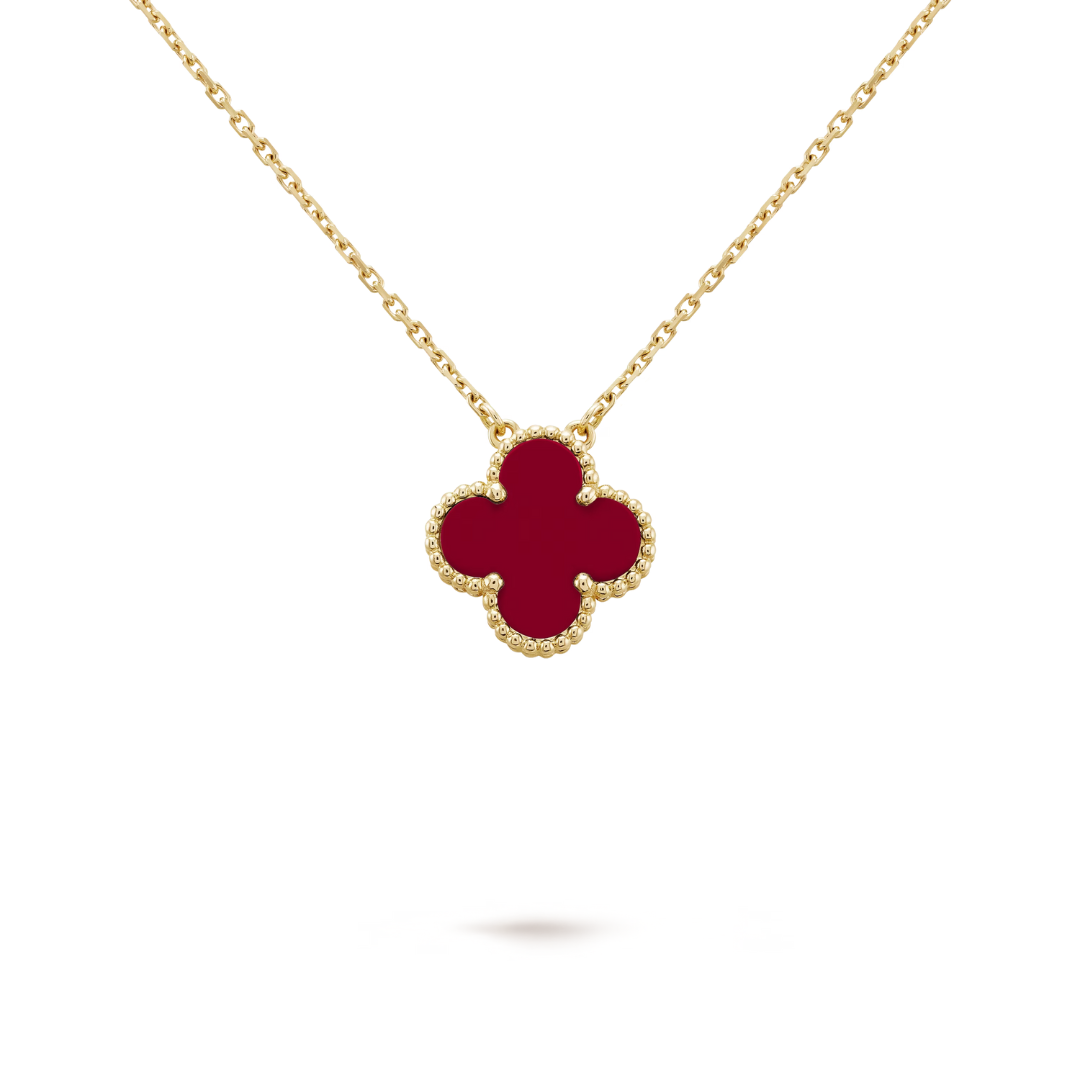 Clover Necklace | Red Gold