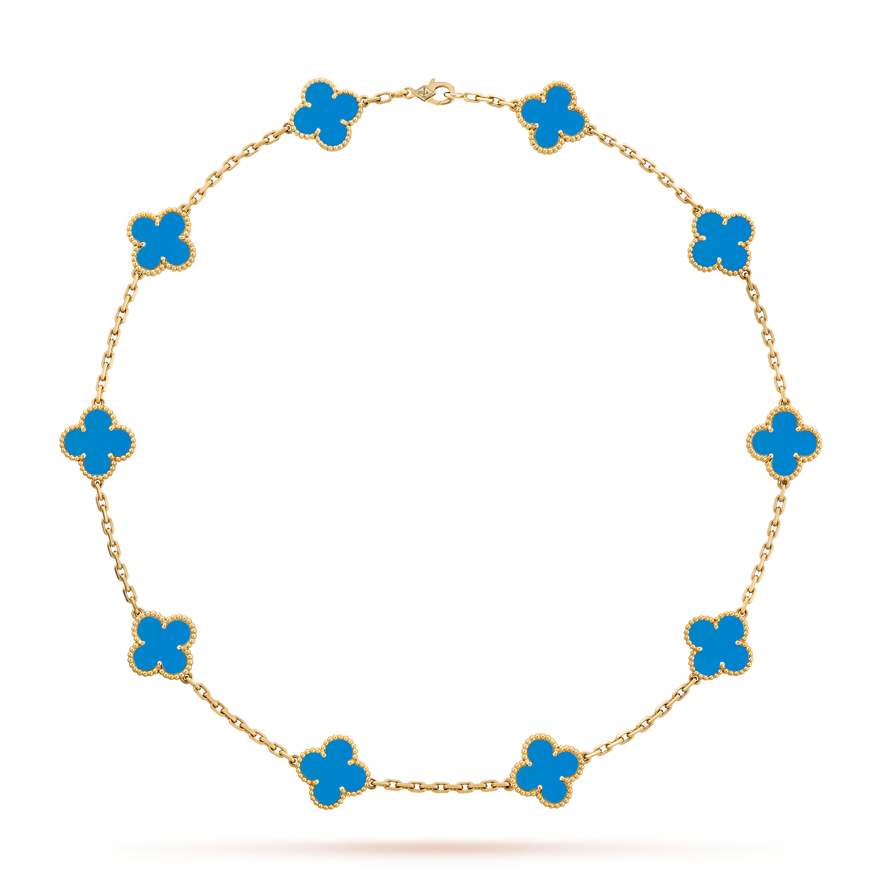 Clover Necklace 10 | Royal Blue