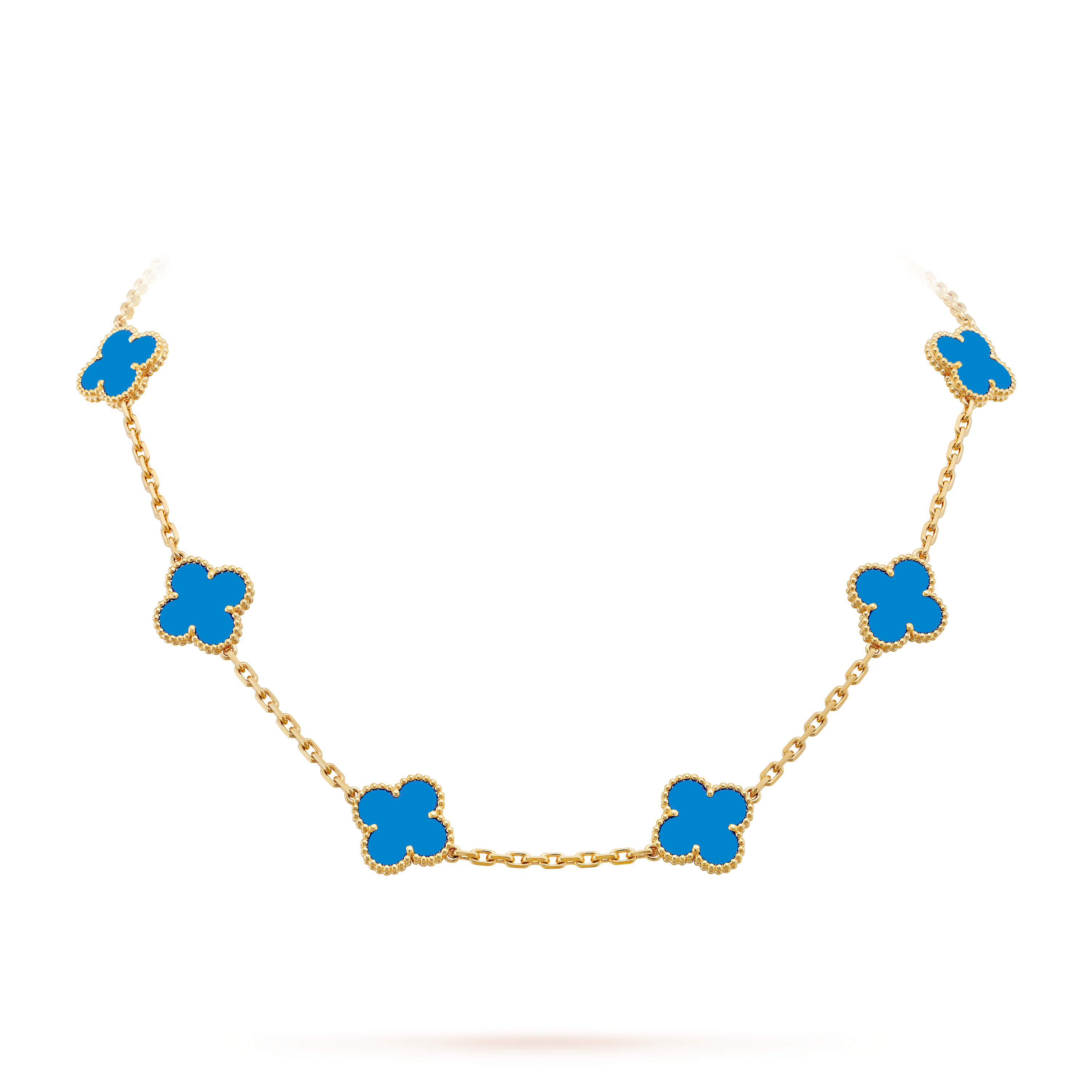 Clover Necklace 10 | Royal Blue