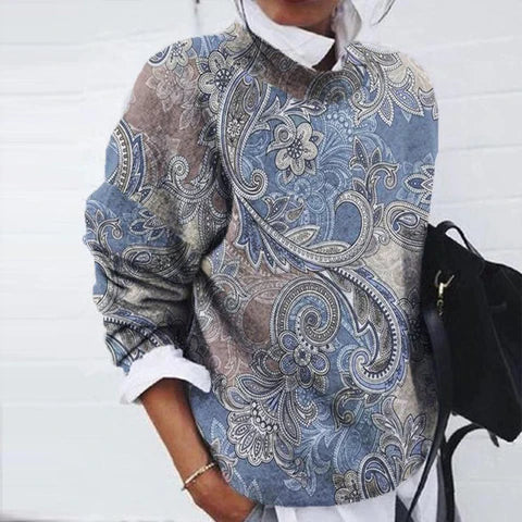 April – Comfortable printed sweater