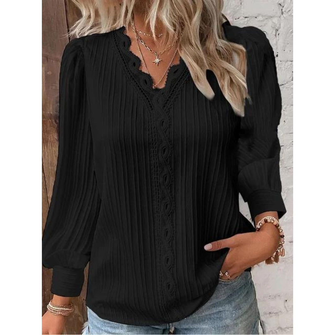 Celina - Elegant Pintuck Blouse