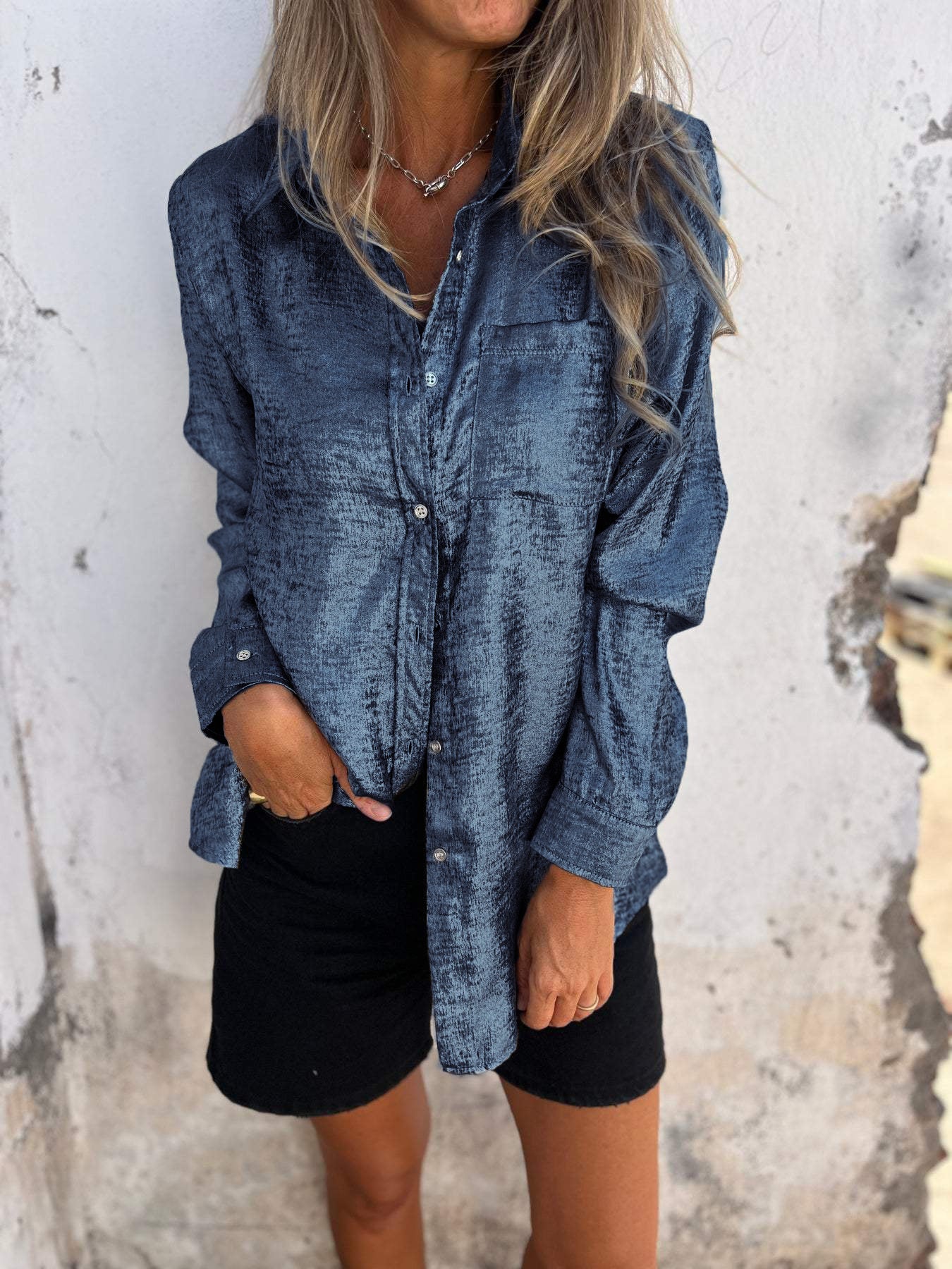 Ava - Chic Shimmer Shirt