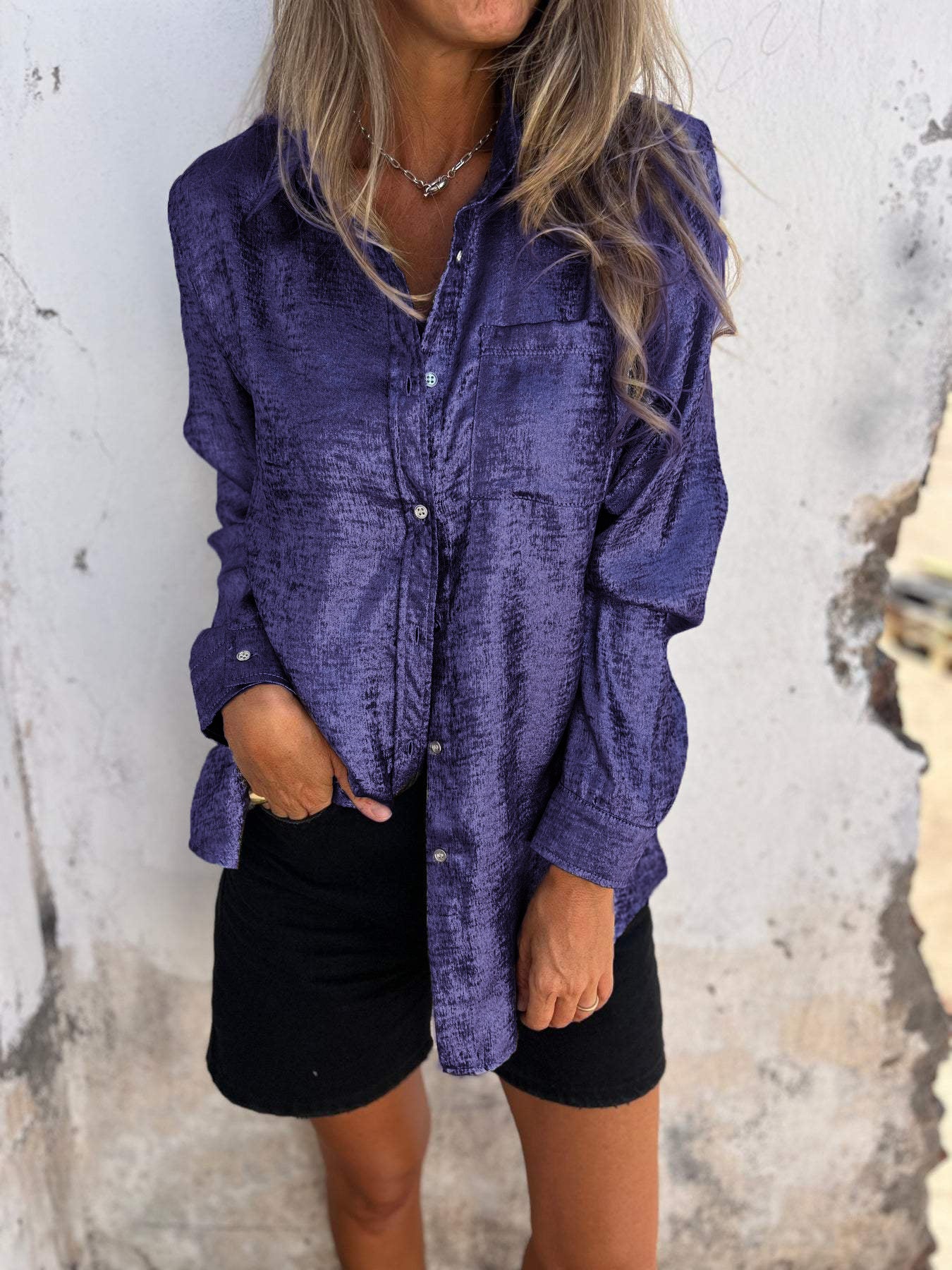 Ava - Chic Shimmer Shirt