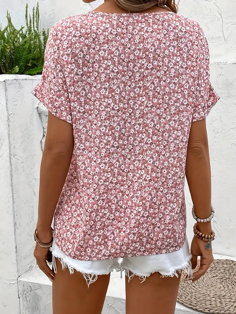 Daphne - Floral Button-Up Blouse