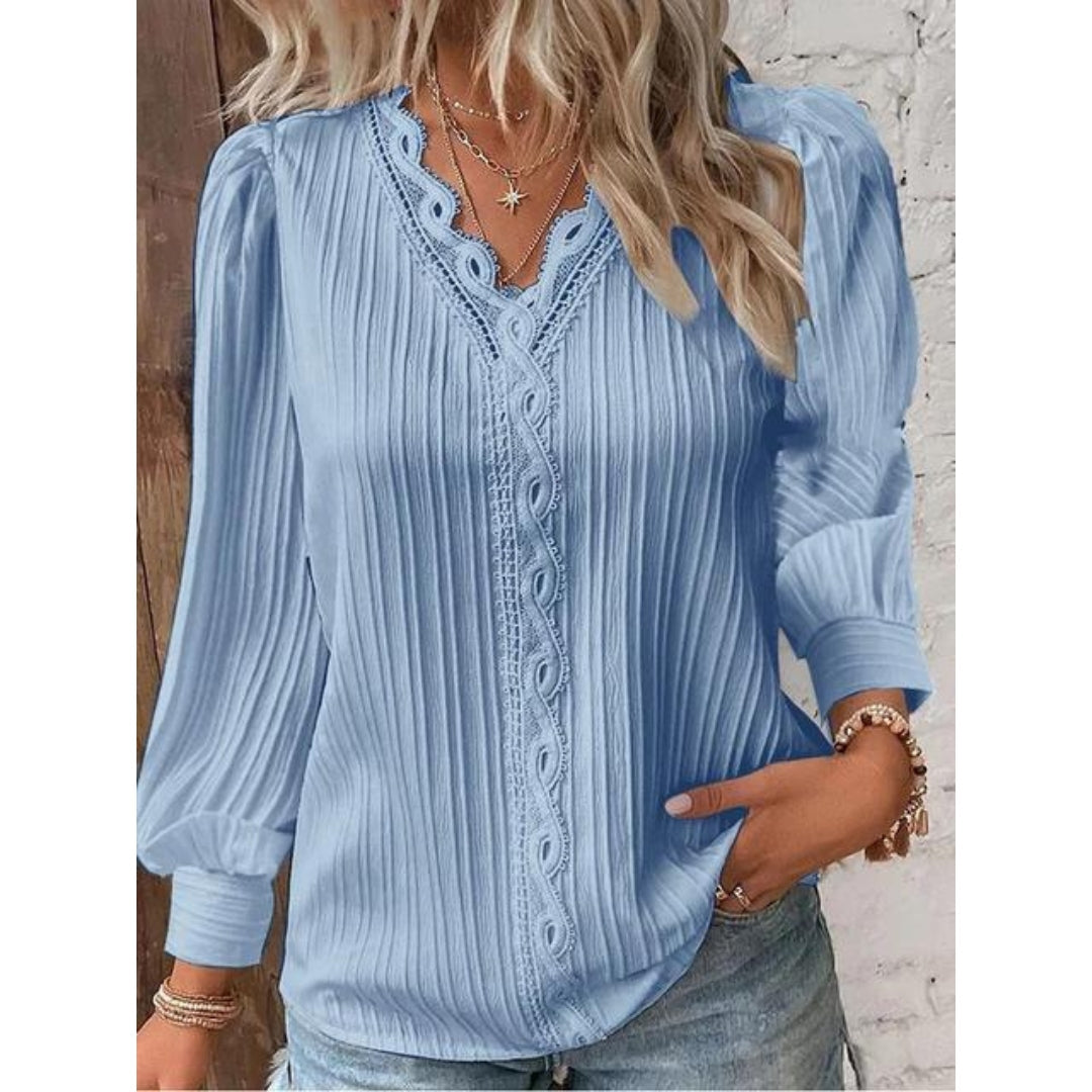 Celina - Elegant Pintuck Blouse