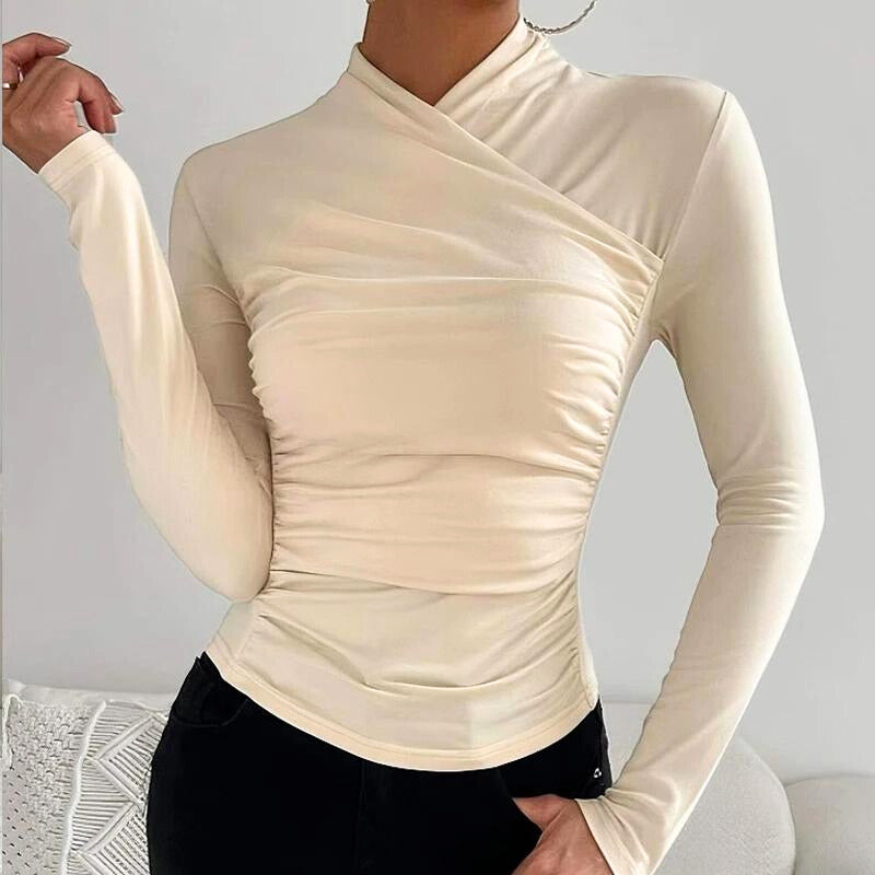 Olivia - Classic Cross-Neck Top