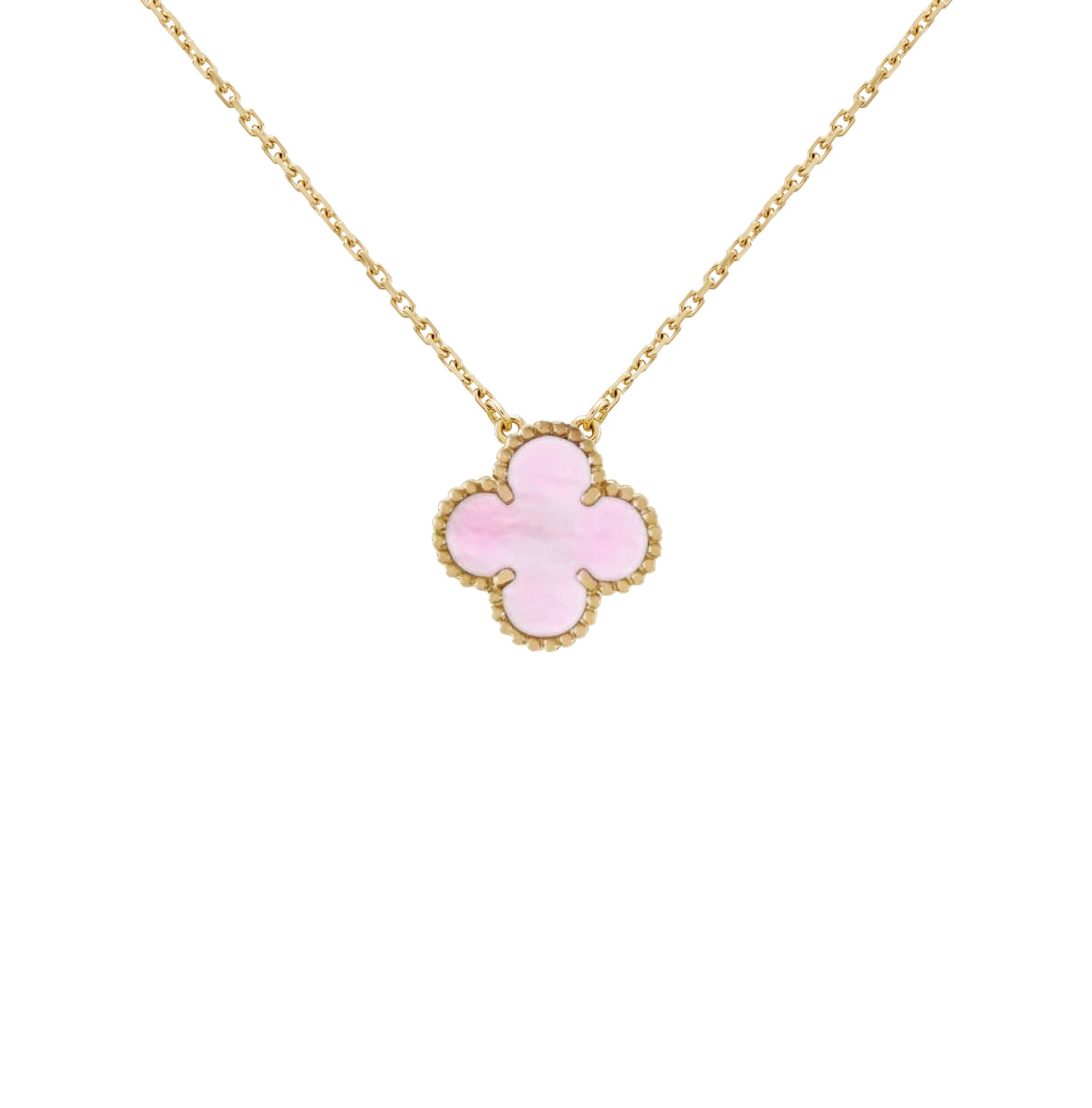 Clover Necklace | Pink Gold