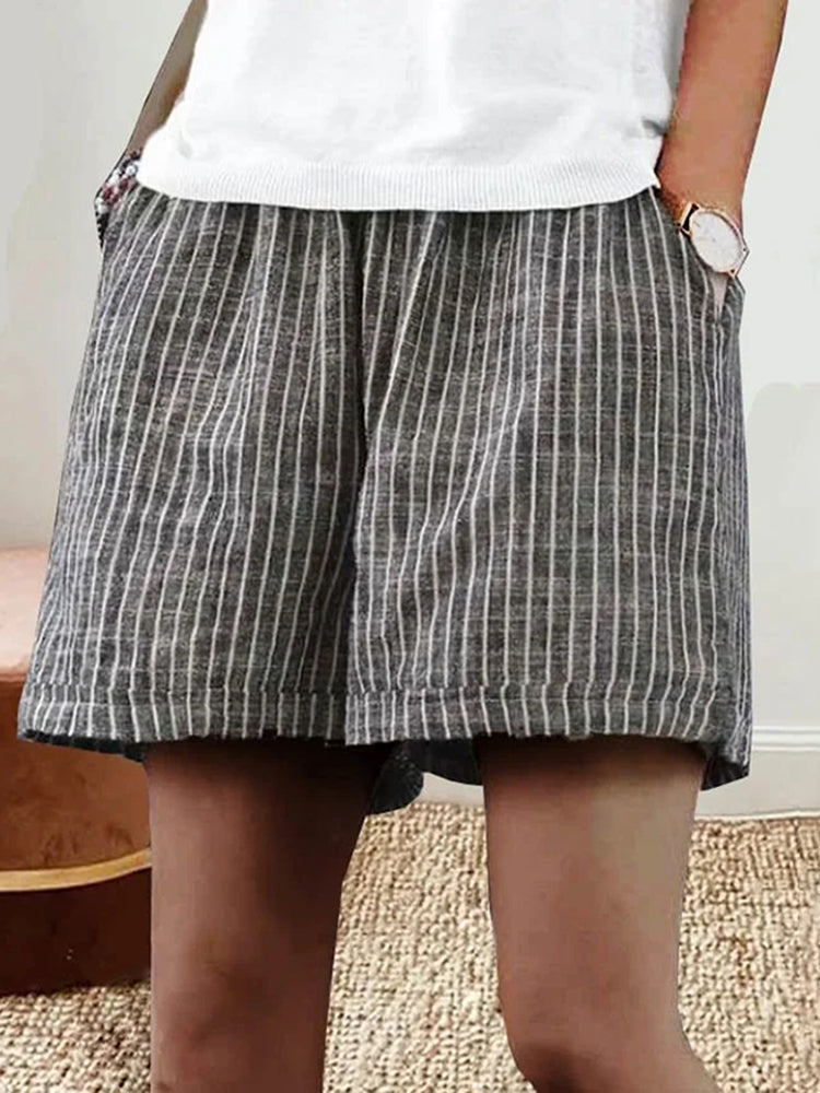 Airy Lorraine-striped shorts - The lightness of summer