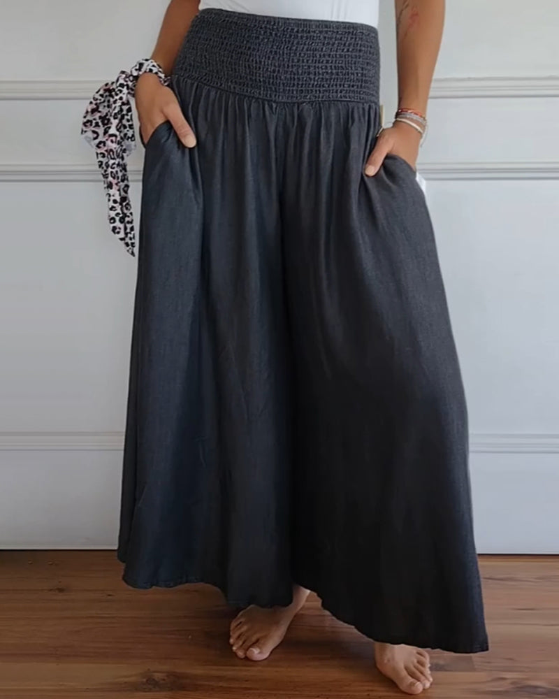 SERENA - Chic High-Waisted Wide-Leg Women's Pants