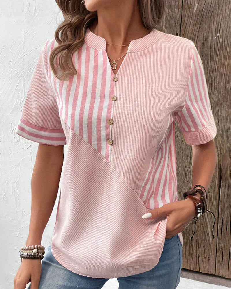 Tove - Classic Striped Top