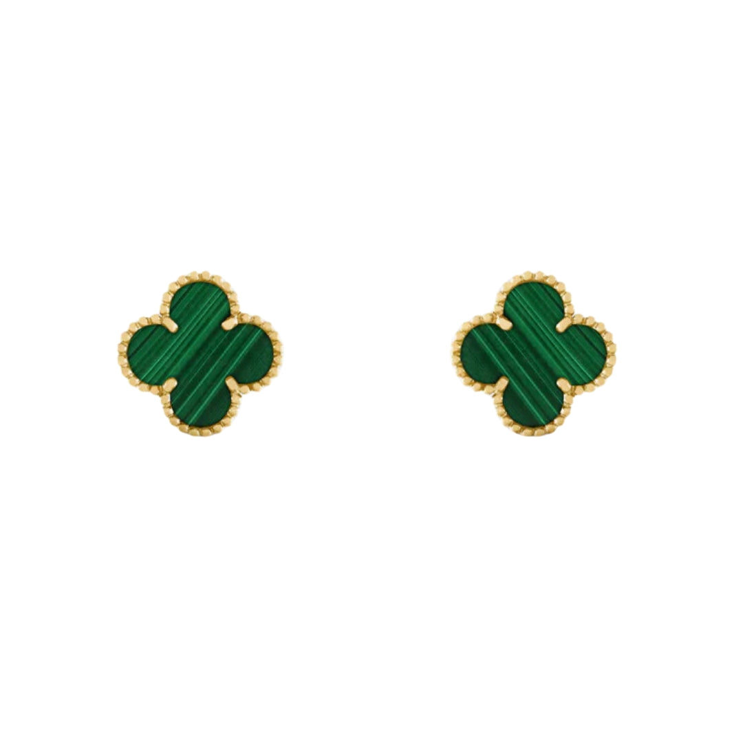 Clover Earrings | Emerald