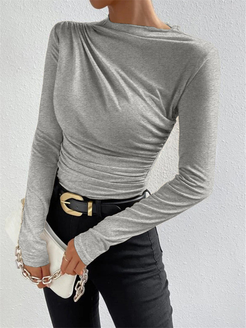 CLEO | Ruffled Blouse with Long Sleeves