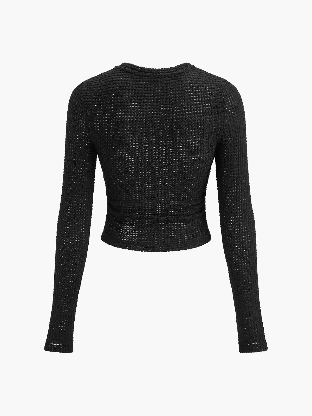 ELEGANTE | Waffle-Knit Slim Sweater