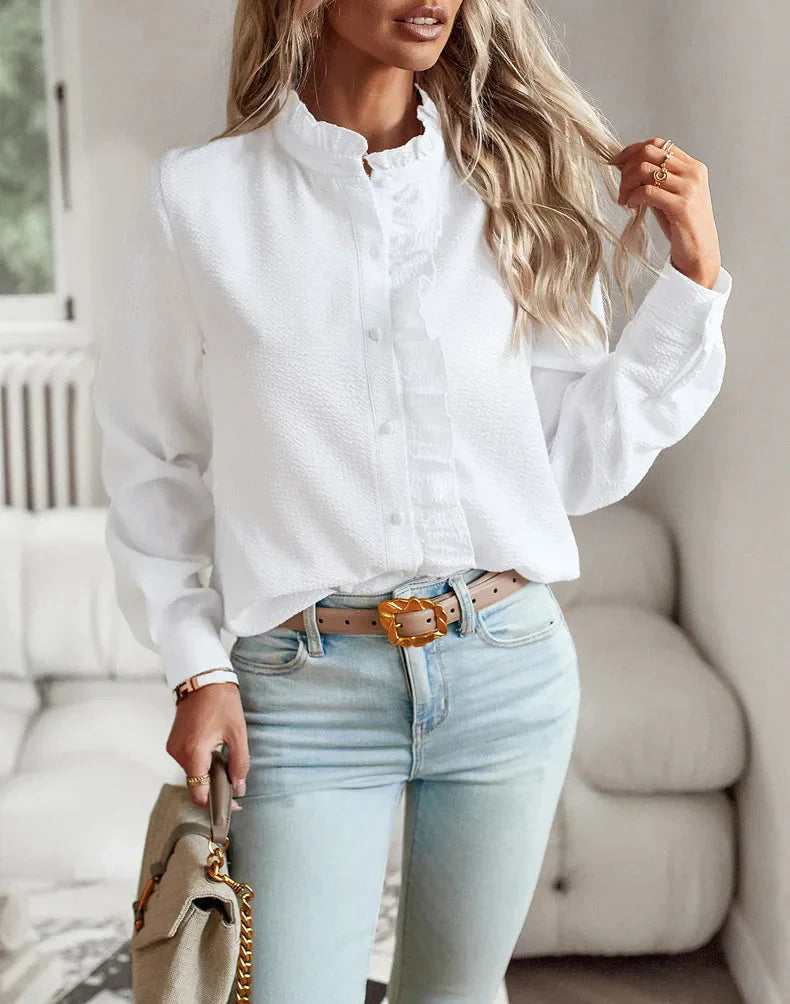 HELEN - Chic Women's Button-Up Blouse