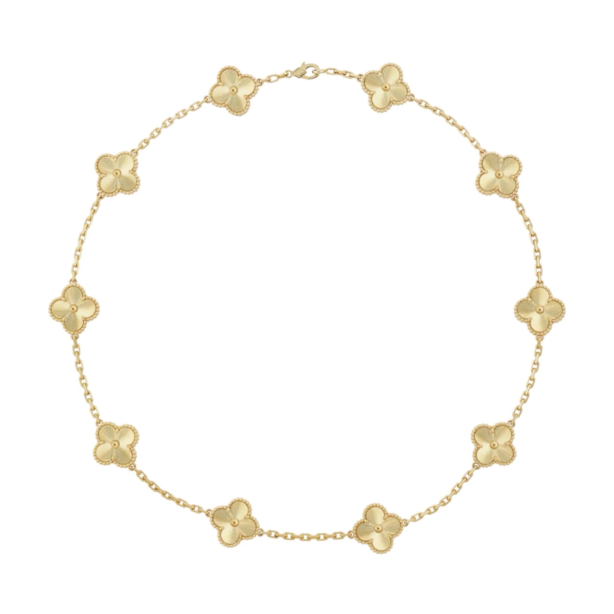 CLOVER NECKLACE 10| GOLD