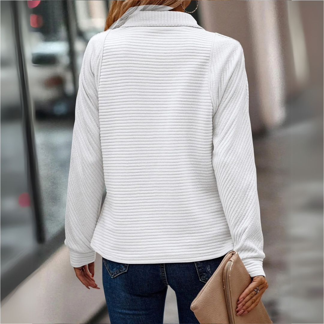 Elora - Elegant Zip Sweater