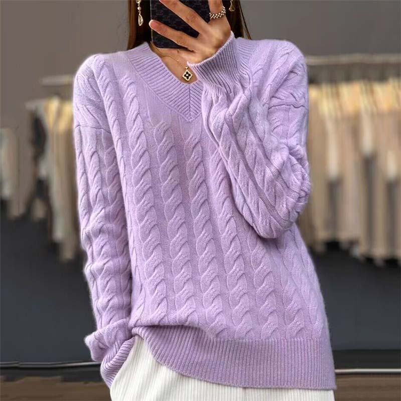 FAY - Cozy Cable Knit Sweater