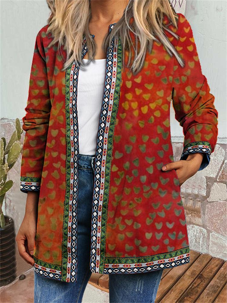 Bryston - Retro Style Printed Cardigan