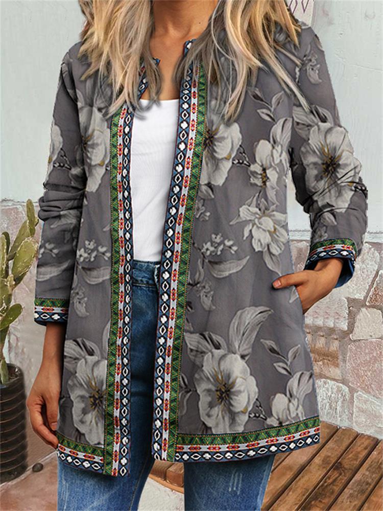 Daxton - Retro Style Printed Cardigan