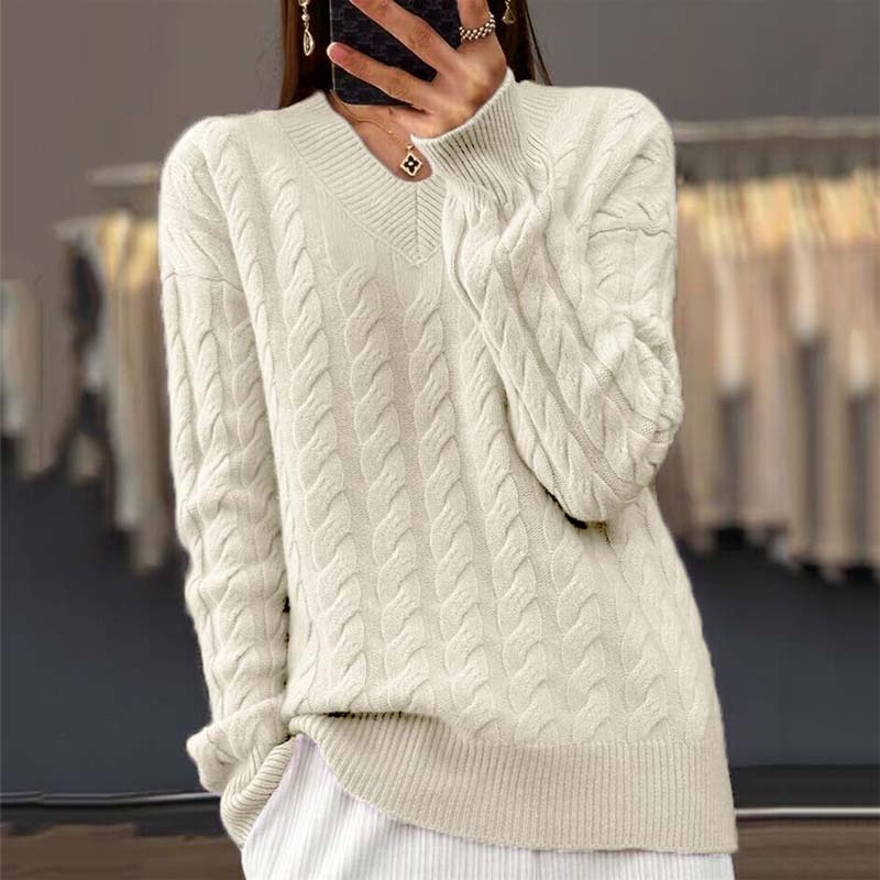 FAY - Cozy Cable Knit Sweater