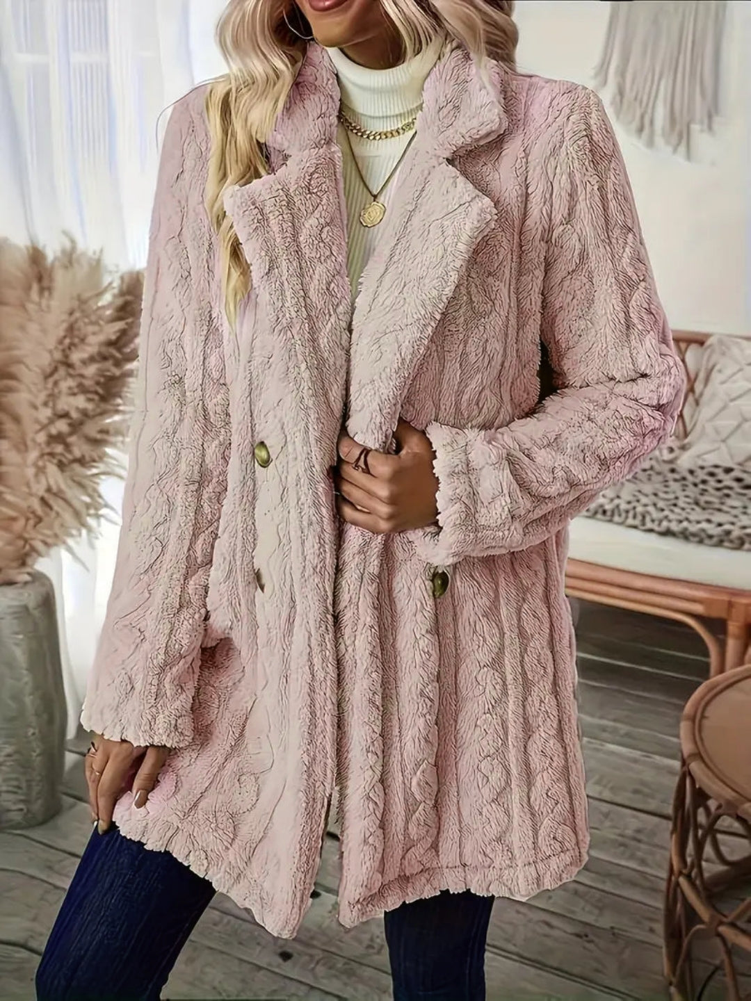 Claire - Textured Winter Coat