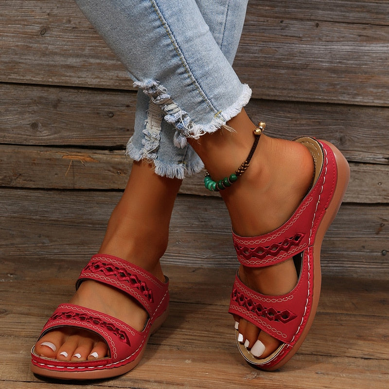 NALYA | Patterned Comfort Sandals