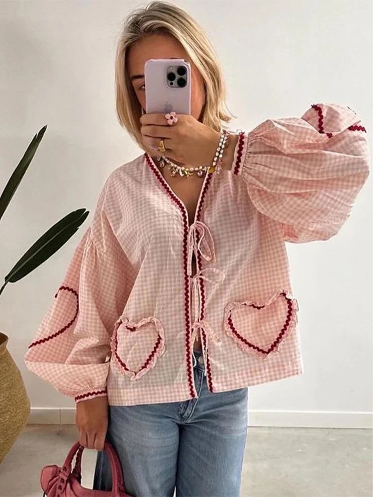 Elodie - Heart Blouse