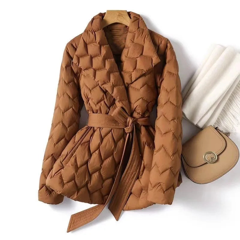 Sienna - Quilted Belted Jacket