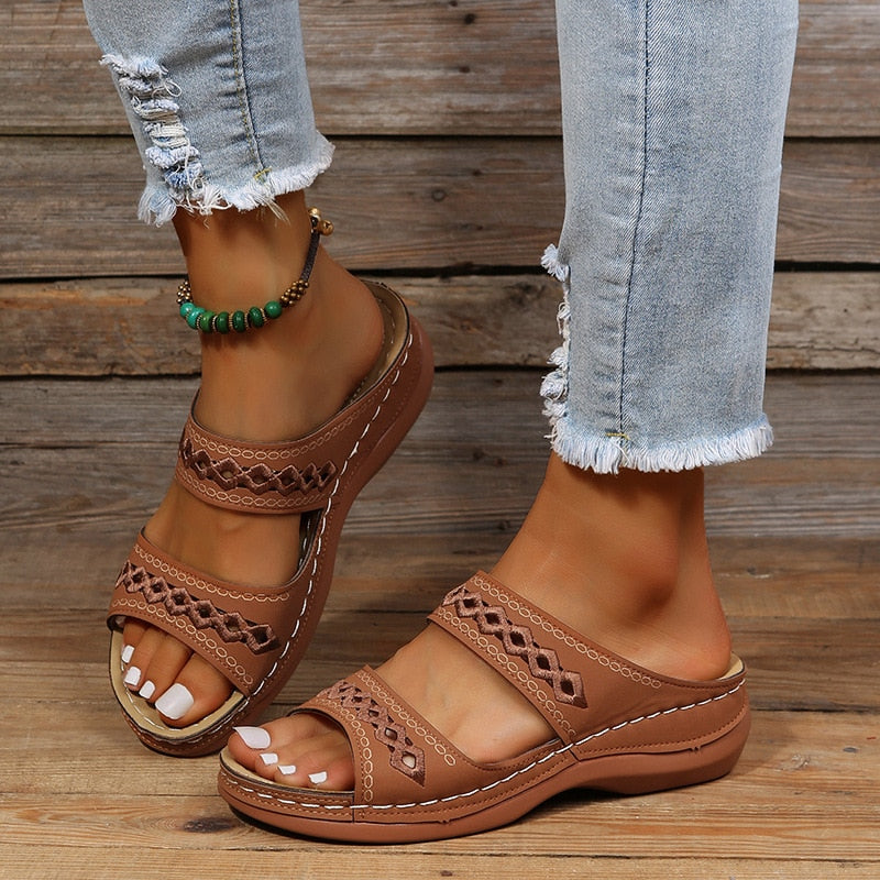 NALYA | Patterned Comfort Sandals