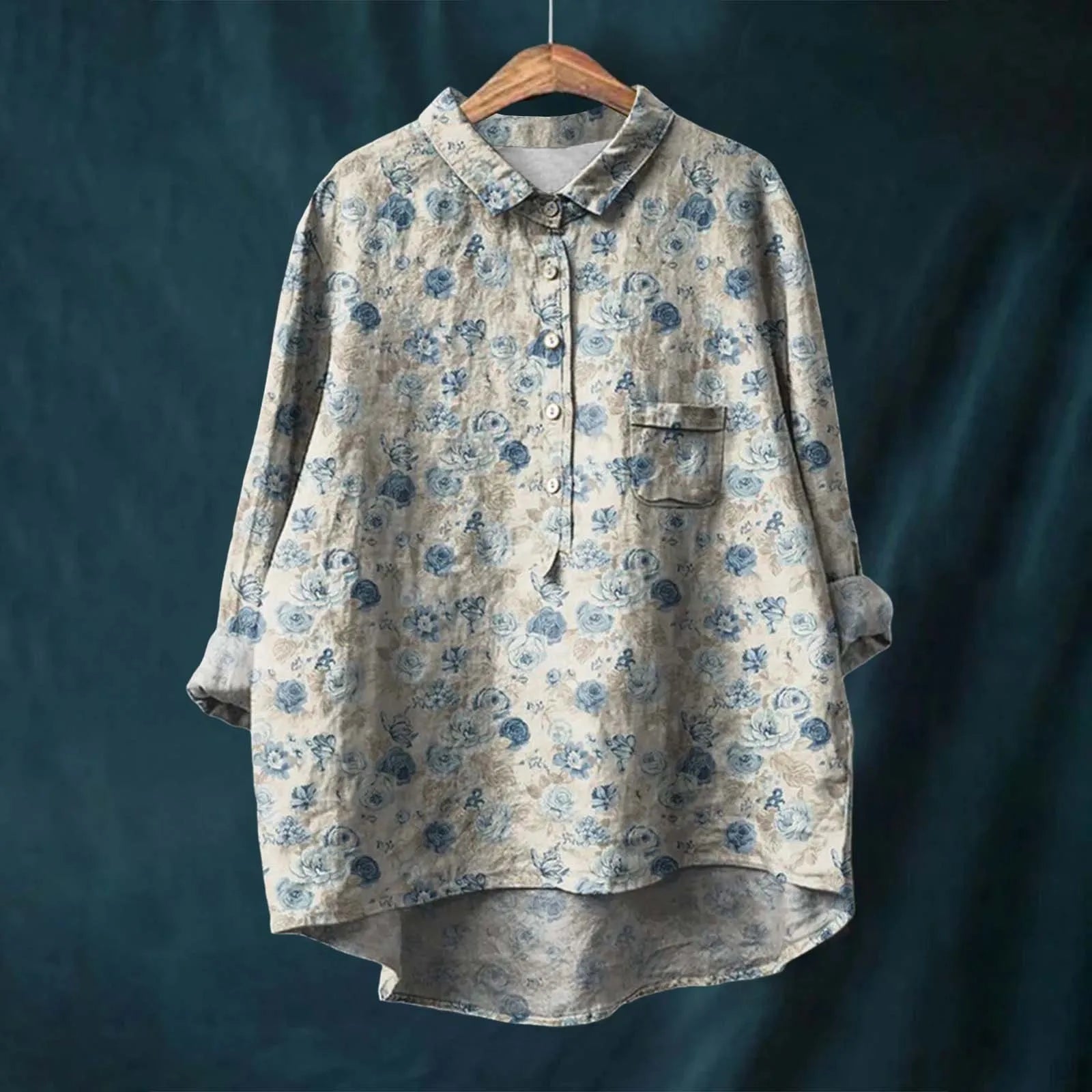 Alyssa - Elegant Women's Floral Shirt