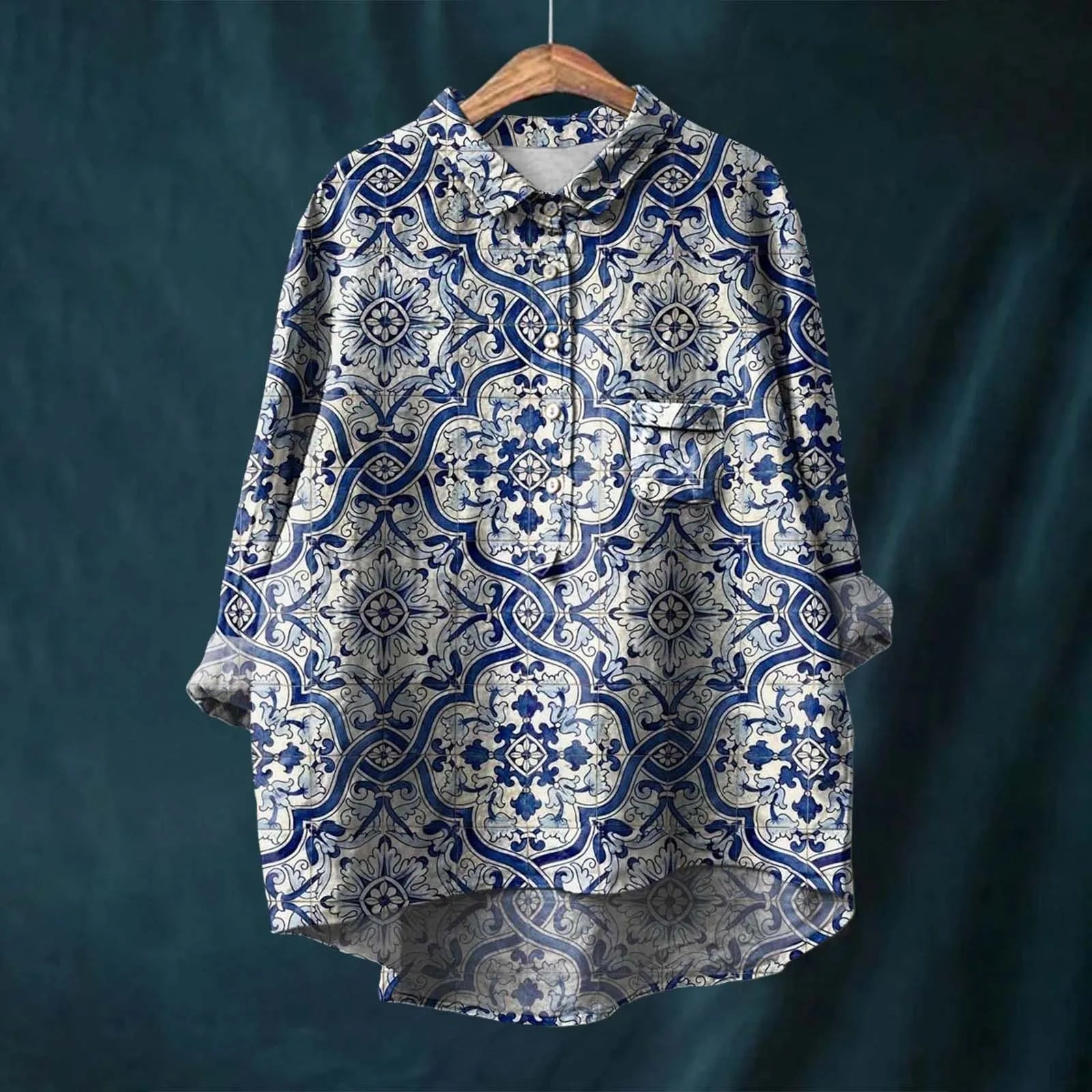 Alyssa - Elegant Women's Floral Shirt