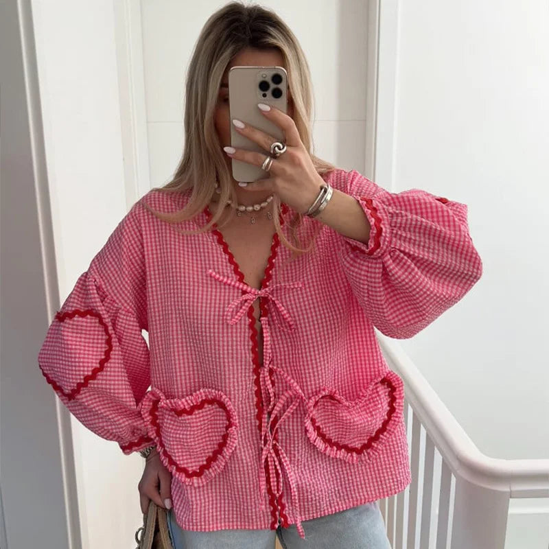 Elodie - Heart Blouse