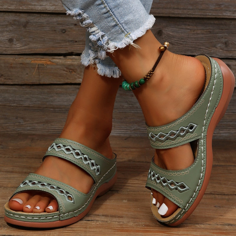 NALYA | Patterned Comfort Sandals