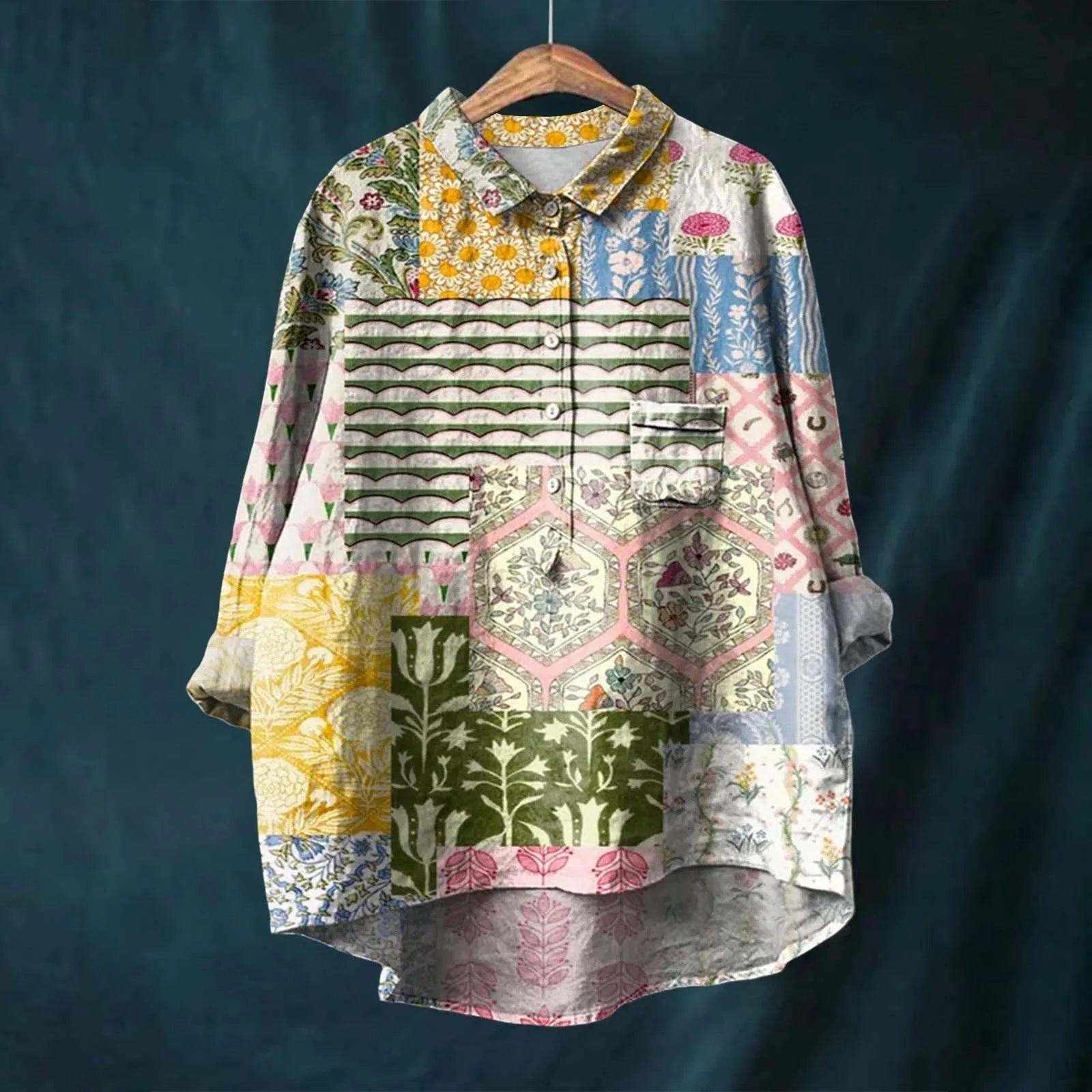 Alyssa - Elegant Women's Floral Shirt