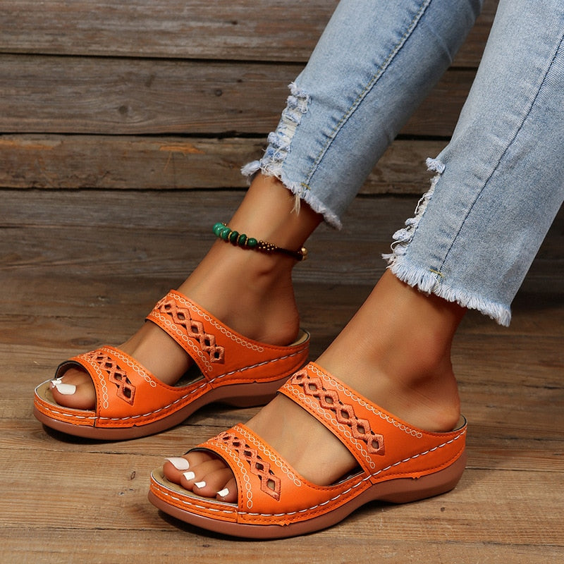 NALYA | Patterned Comfort Sandals