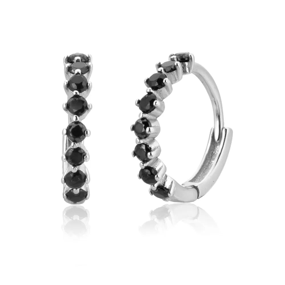 Earrings Le Chic | Silver Onyx