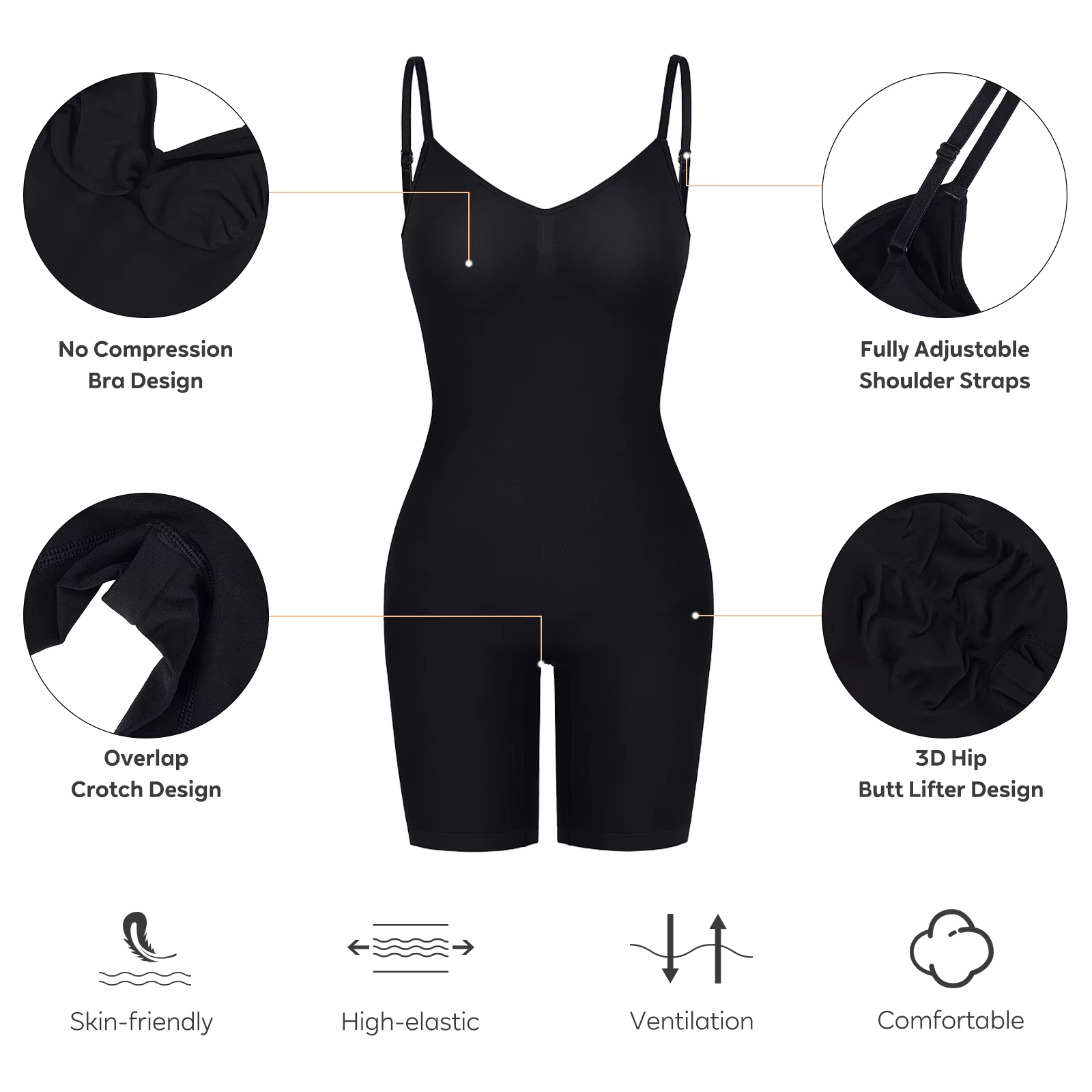 SHAPER | Viral Seamless Bodysuit for a Flat Belly