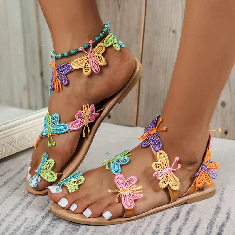 Riley - Boho Butterfly Sandals