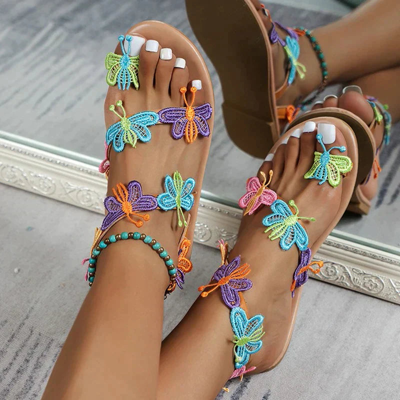 Riley - Boho Butterfly Sandals