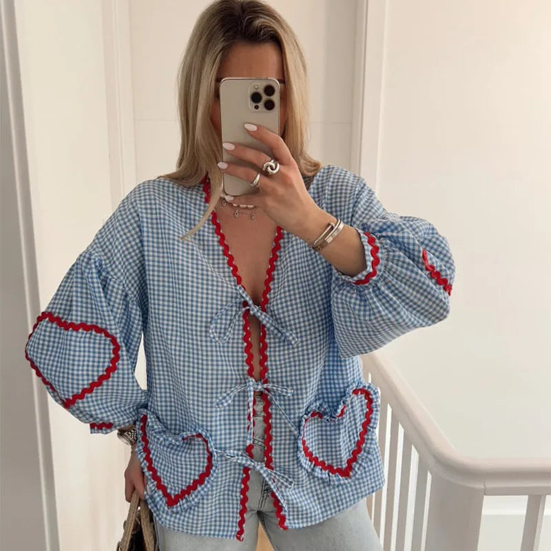 Elodie - Heart Blouse