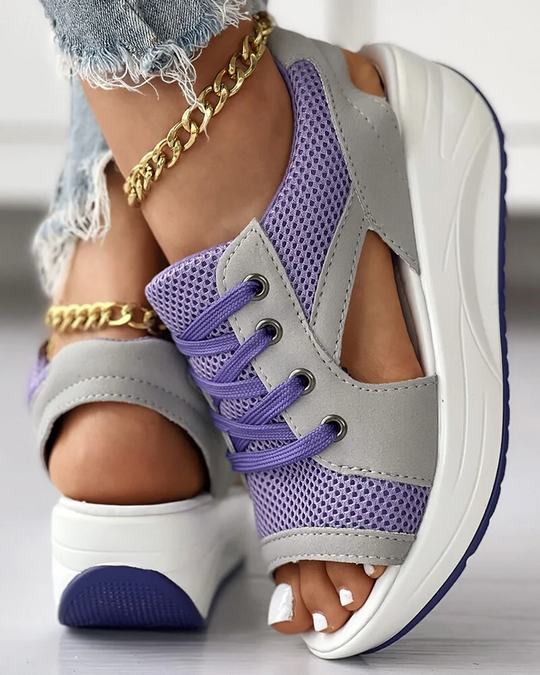 Eden - Breathable Wedge Sneakers