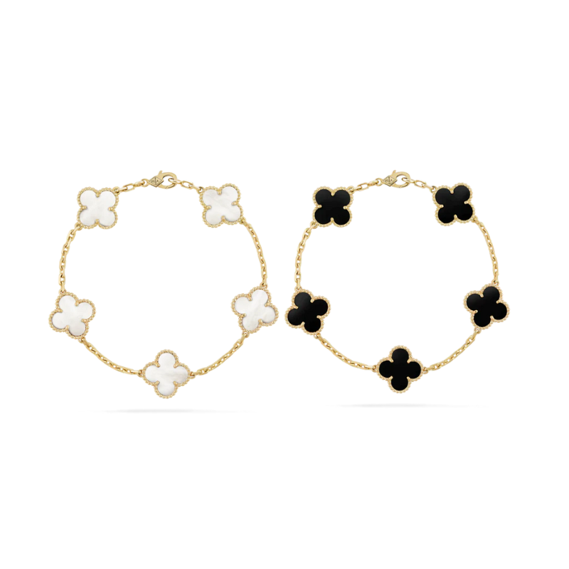 Clover Bracelet Set | Gold