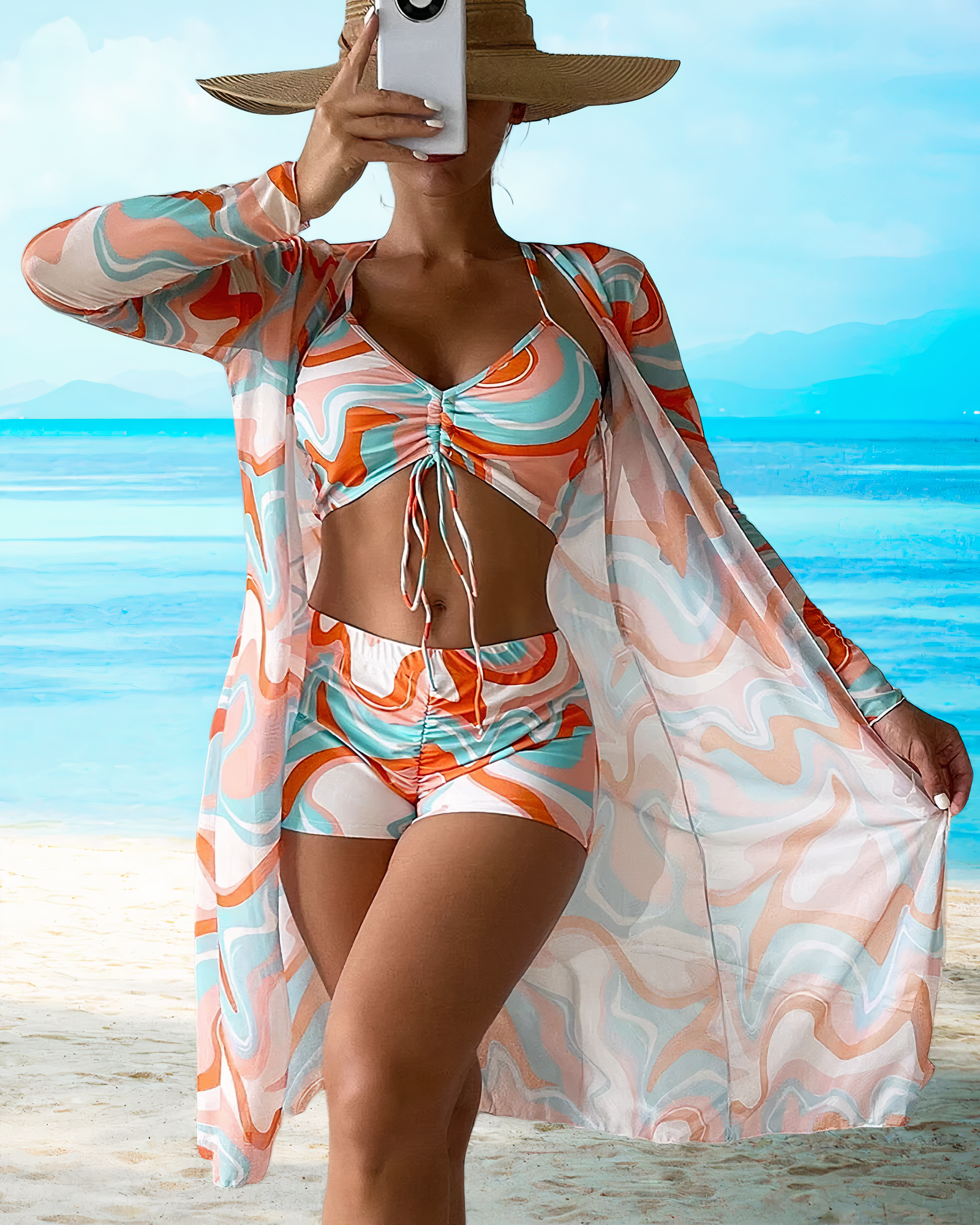 CABO | High-Waist Bikini with Cover-Up