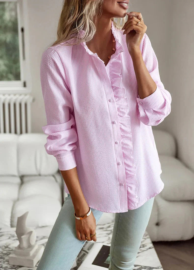 HELEN - Chic Women's Button-Up Blouse