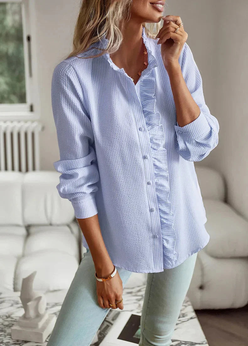 HELEN - Chic Women's Button-Up Blouse