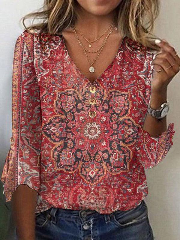 Ava - Vintage Boho Blouse