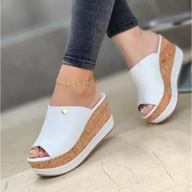 Ellie - Platform Wedge Sandals