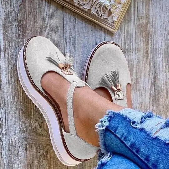 Melody - Tassel Platform Flats